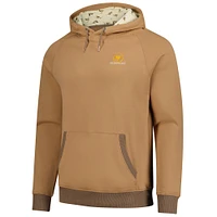 Men's Barstool Golf x Presidents Cup Brown Ribbed Pullover Hoodie