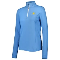 Women's tasc Performance Light Blue Presidents Cup Recess Tri-Blend Quarter-Zip Jacket