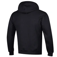 Men's Champion  Black Providence Friars Arched Logo Fleece Pullover Hoodie