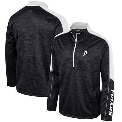 Veste à demi-zip chinée Colosseum noire Providence Friars pour hommes