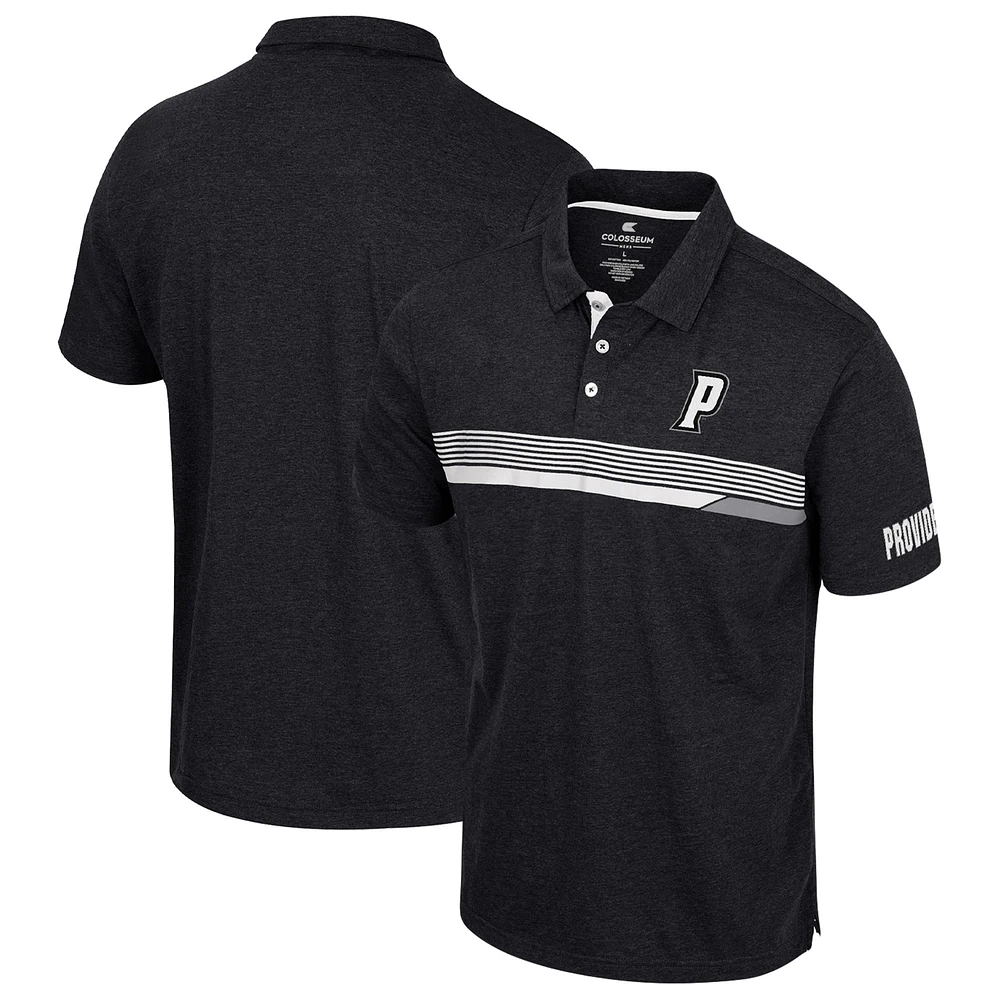 Men's Colosseum Black Providence Friars No Problemo Polo