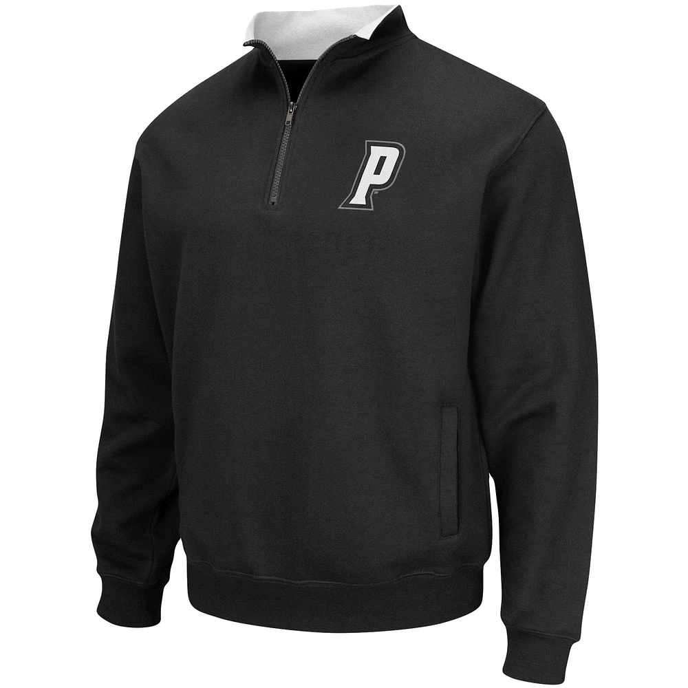 Men's Colosseum Black Providence Friars Tortugas Logo Quarter-Zip Jacket