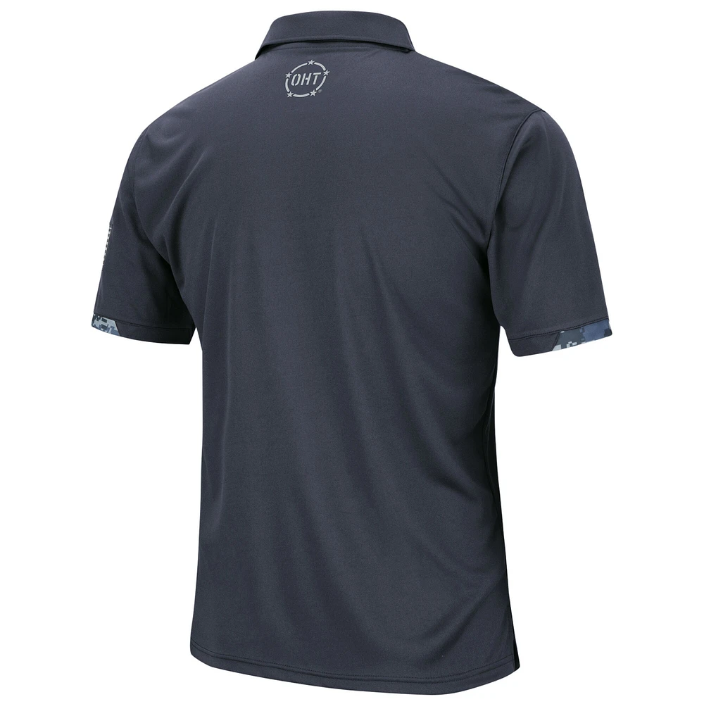 Men's Colosseum Charcoal Providence Friars OHT Military Appreciation Digital Camo Polo