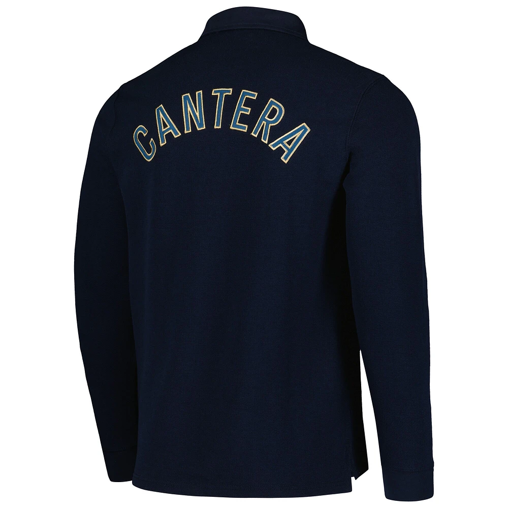 Polo à manches longues Pumas Cantera Rugged pour hommes, bleu marine