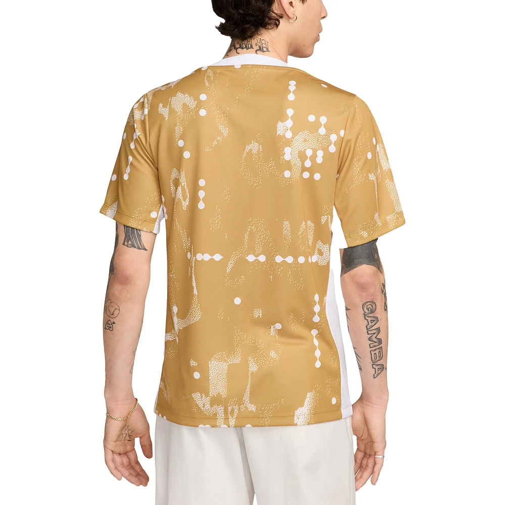 Men's Nike Gold Pumas 2024/25 Academy Pro Pre-Match Top