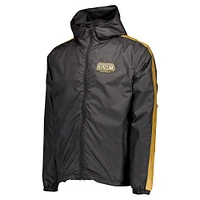 Men's Pumas Black & Gold Collection Hoodie Full-Zip Windbreaker