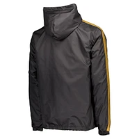 Men's Pumas Black & Gold Collection Hoodie Full-Zip Windbreaker