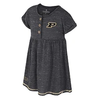 Girls Toddler Colosseum  Black Purdue Boilermakers Fleet Dress