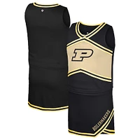Girls Youth Colosseum Black Purdue Boilermakers Cheerleader Top & Skirt Set