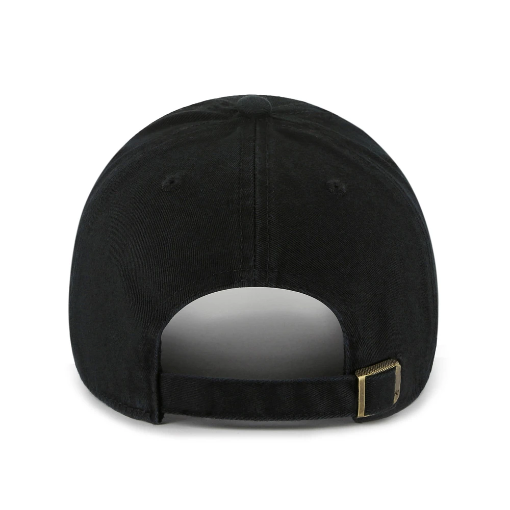Men's '47 Black Purdue Boilermakers Vault Clean Up Adjustable Hat