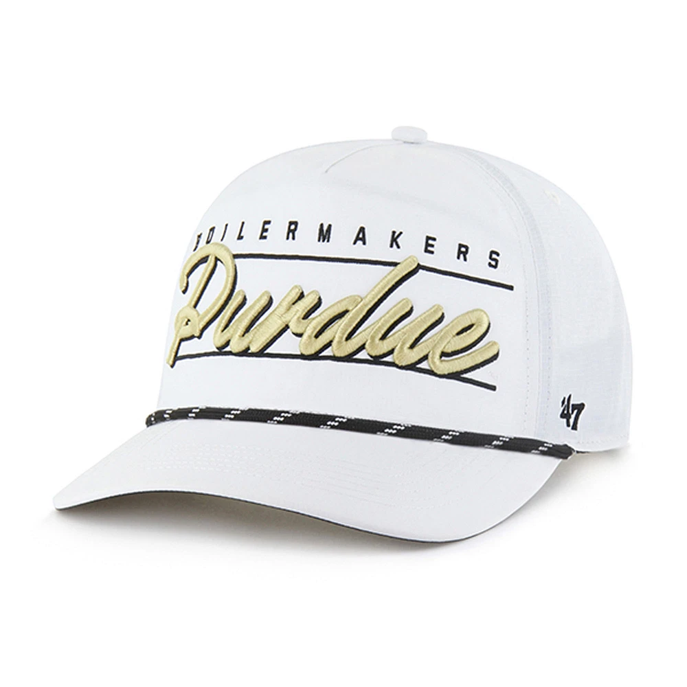 Men's '47 White Purdue Boilermakers Condor Hitch brrr° Adjustable Hat