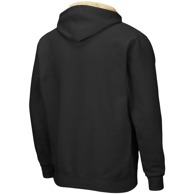 Sweat à capuche zippé Colosseum Purdue Boilermakers Big & Tall pour homme, noir