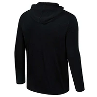 T-shirt à capuche manches longues et Colosseum Black Purdue Boilermakers Color Pop Active Blend pour hommes