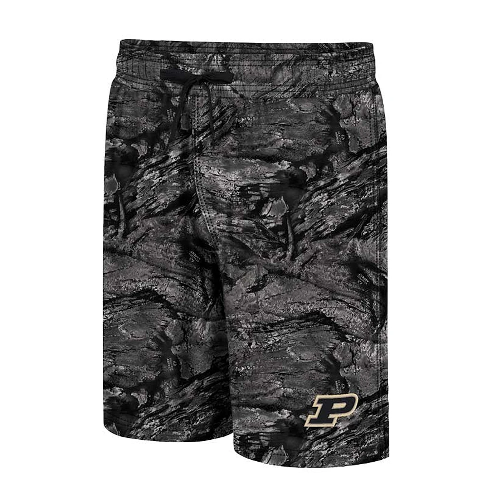 Men's Colosseum Charcoal Purdue Boilermakers Realtree Aspect Ohana Swim Shorts