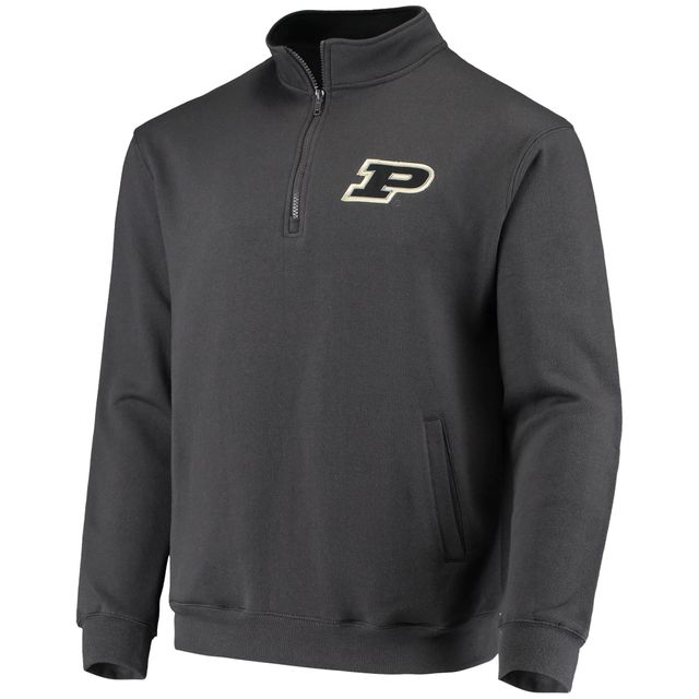 Veste Colosseum Charcoal Purdue Boilermakers Tortugas Logo Quarter-Zip pour hommes