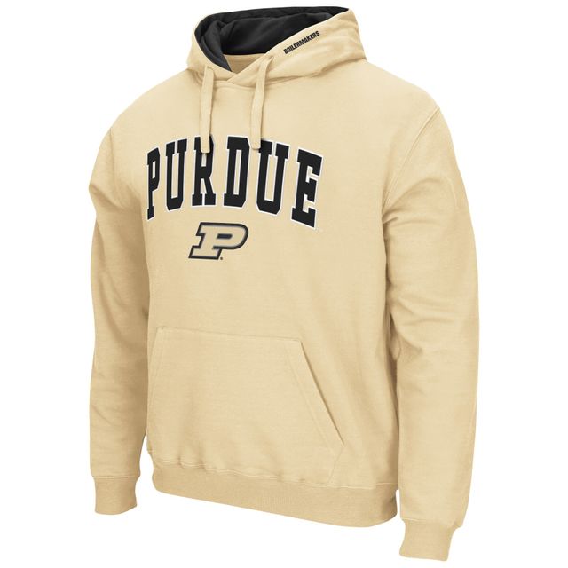 Chandail à capuchon Colosseum Gold Purdue Boilermakers Arch & Logo 3.0 pour hommes