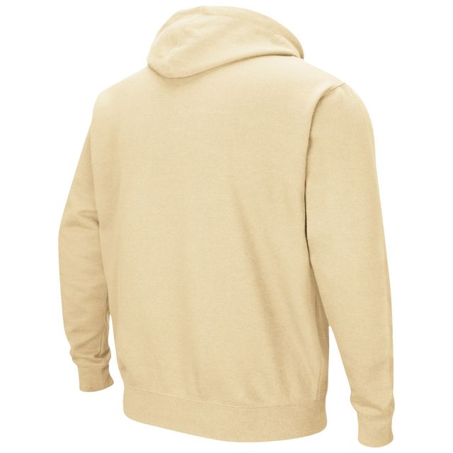 Chandail à capuchon Colosseum Gold Purdue Boilermakers Arch & Logo 3.0 pour hommes