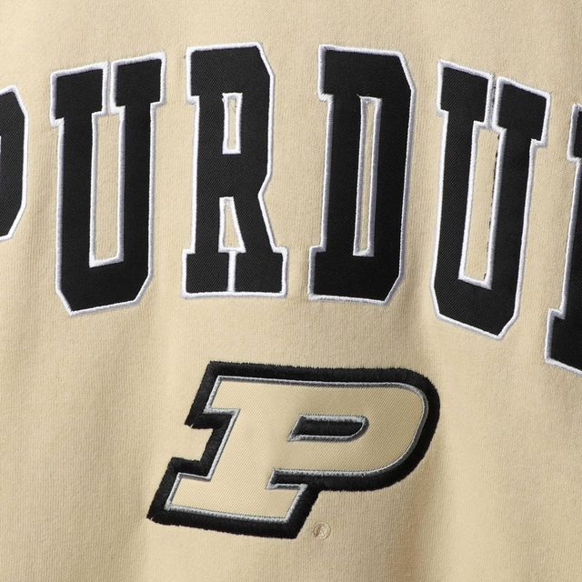 Sweat-shirt Colosseum Gold Purdue Boilermakers Arch & Logo pour hommes