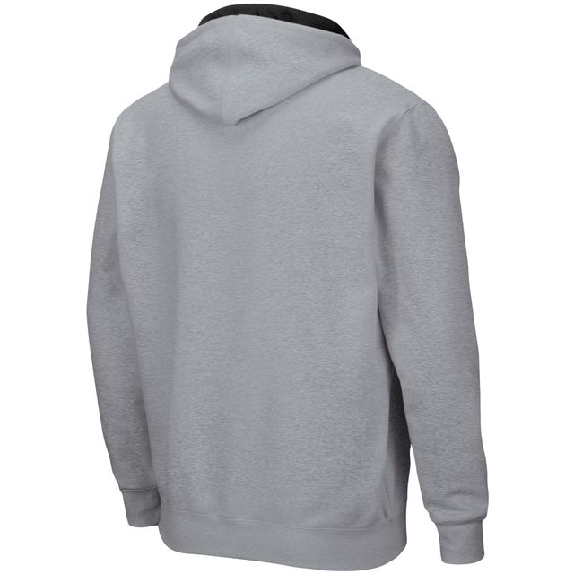 Chandail à capuchon Colosseum Heathered Gray Purdue Boilermakers Arch & Logo 3.0 pour hommes