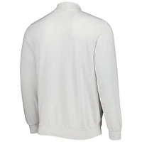 Men's Colosseum White/Gold Purdue Boilermakers Tortugas Fleece Quarter-Zip Jacket