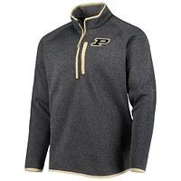 Men's Columbia Gray Purdue Boilermakers Canyon Point Omni-Shield Raglan Half-Zip Pullover Top