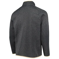 Men's Columbia Gray Purdue Boilermakers Canyon Point Omni-Shield Raglan Half-Zip Pullover Top
