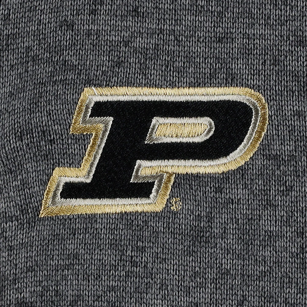 Men's Columbia Gray Purdue Boilermakers Canyon Point Omni-Shield Raglan Half-Zip Pullover Top