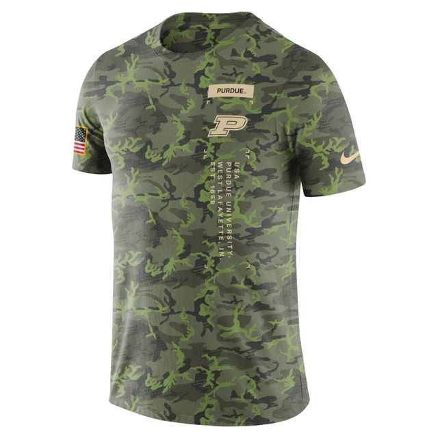 T-shirt militaire Nike Purdue Boilermakers pour homme