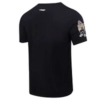 T-shirt à logo empilé classique Purdue Boilermakers Pro Standard pour hommes, noir