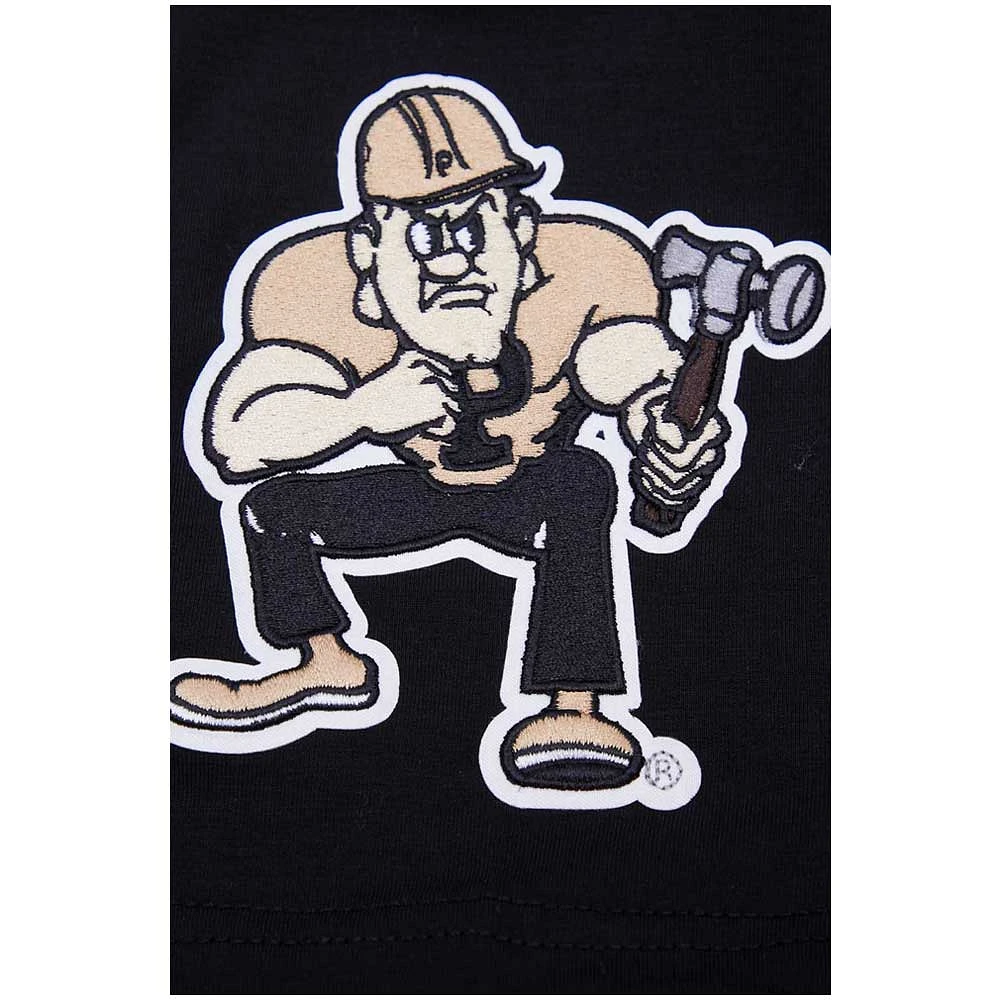 T-shirt à logo empilé classique Purdue Boilermakers Pro Standard pour hommes, noir