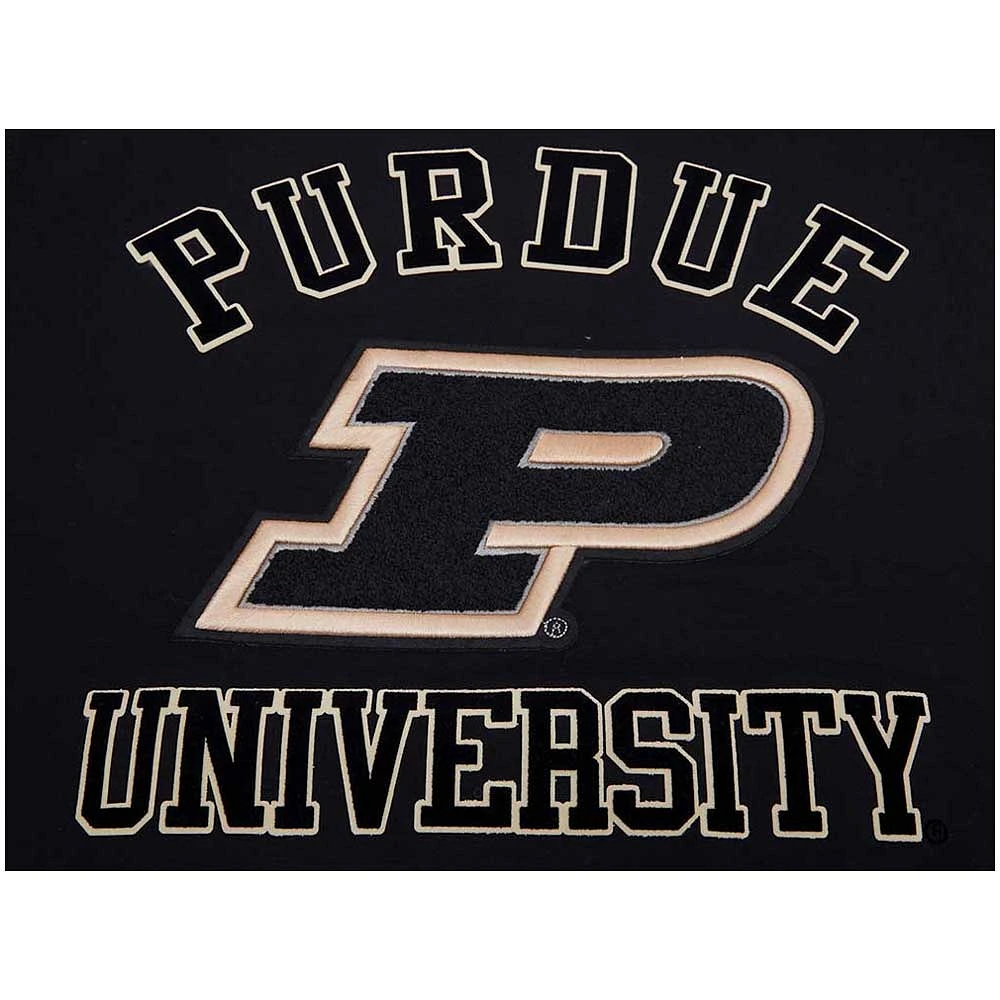 T-shirt à logo empilé classique Purdue Boilermakers Pro Standard pour hommes, noir