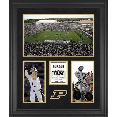 Purdue Boilermakers Ross-Ade Stadium Framed 20'' x 24'' 3-Opening Collage