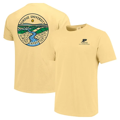 Unisex Gold Purdue Boilermakers Scenic Comfort Colors T-Shirt
