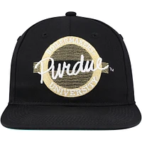 Unisex The Game Black Purdue Boilermakers Retro Circle Snapback Hat