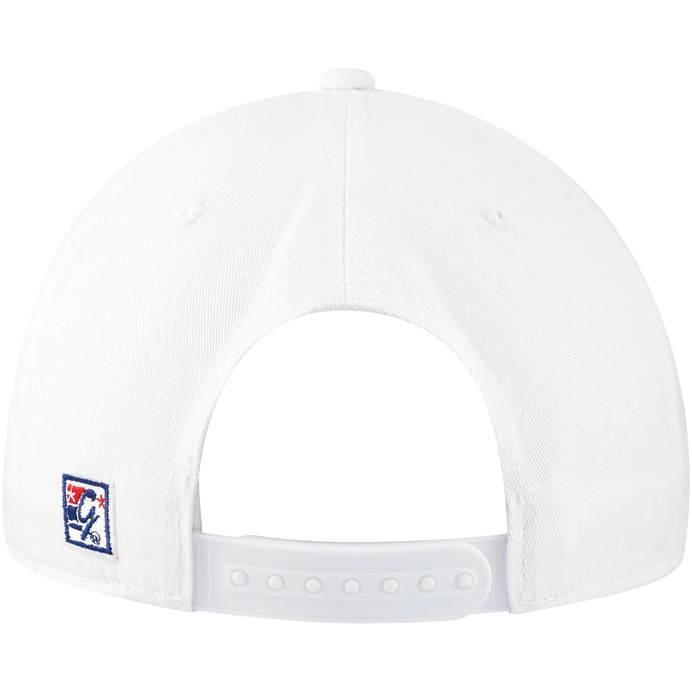 Unisex The Game White Purdue Boilermakers Retro Circle ‘80s Throwback Snapback Hat