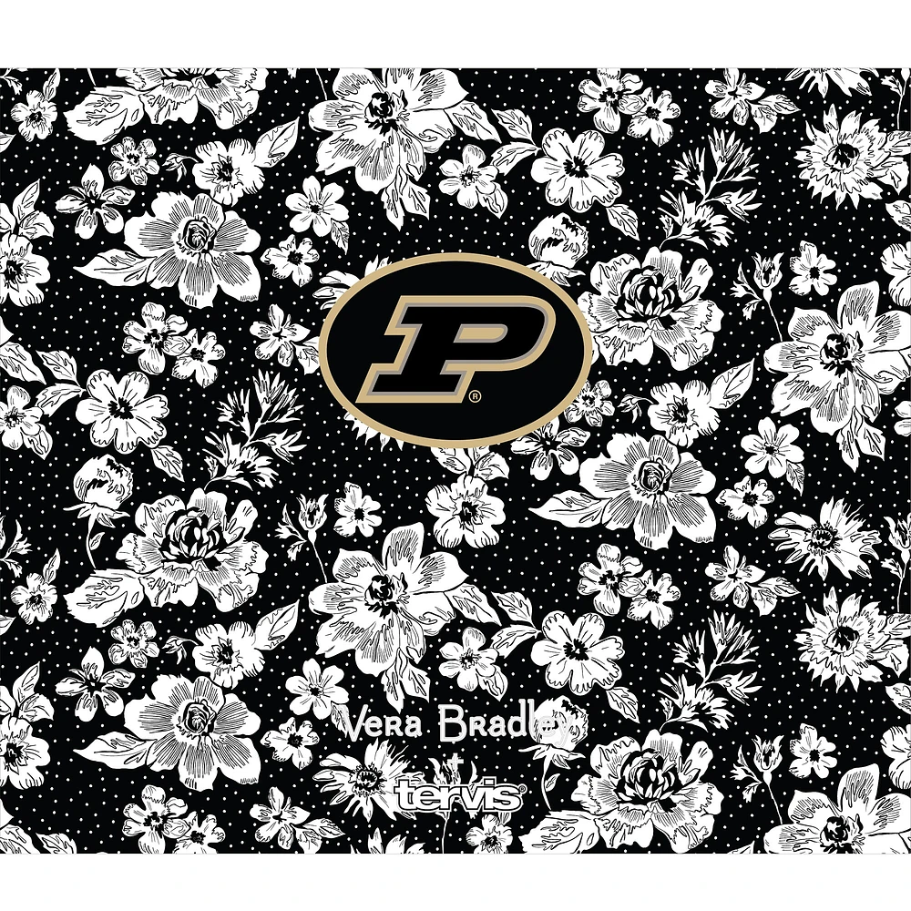 Vera Bradley x Tervis Purdue Boilermakers 24oz. Wide Mouth Bottle with Deluxe Lid