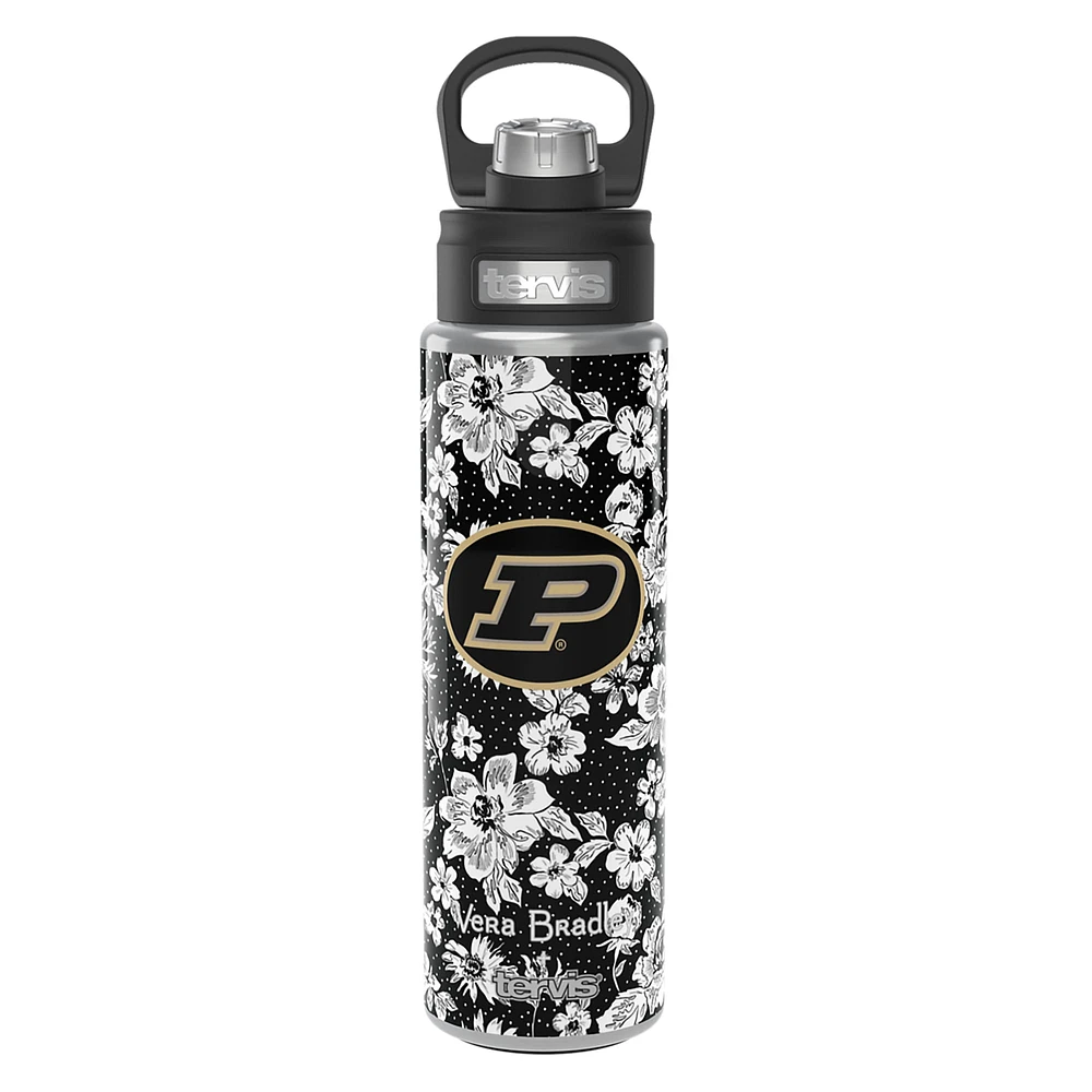 Vera Bradley x Tervis Purdue Chaudronniers 24 oz. Bouteille à large ouverture avec couvercle de luxe