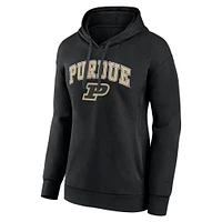 Women's Fanatics Black Purdue Boilermakers Campus Pullover Hoodie