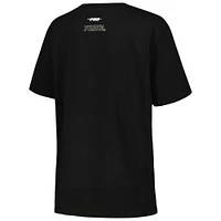 Women's Pro Standard Black Purdue Boilermakers Script Tail Oversized Boyfriend T-Shirt