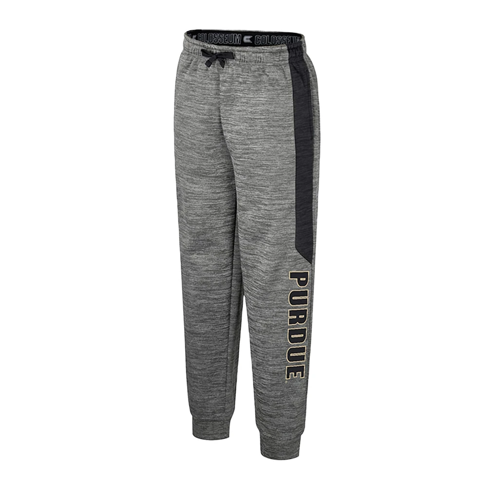 Pantalon polaire pour jeunes Colosseum Heather Gray Purdue Boilermakers