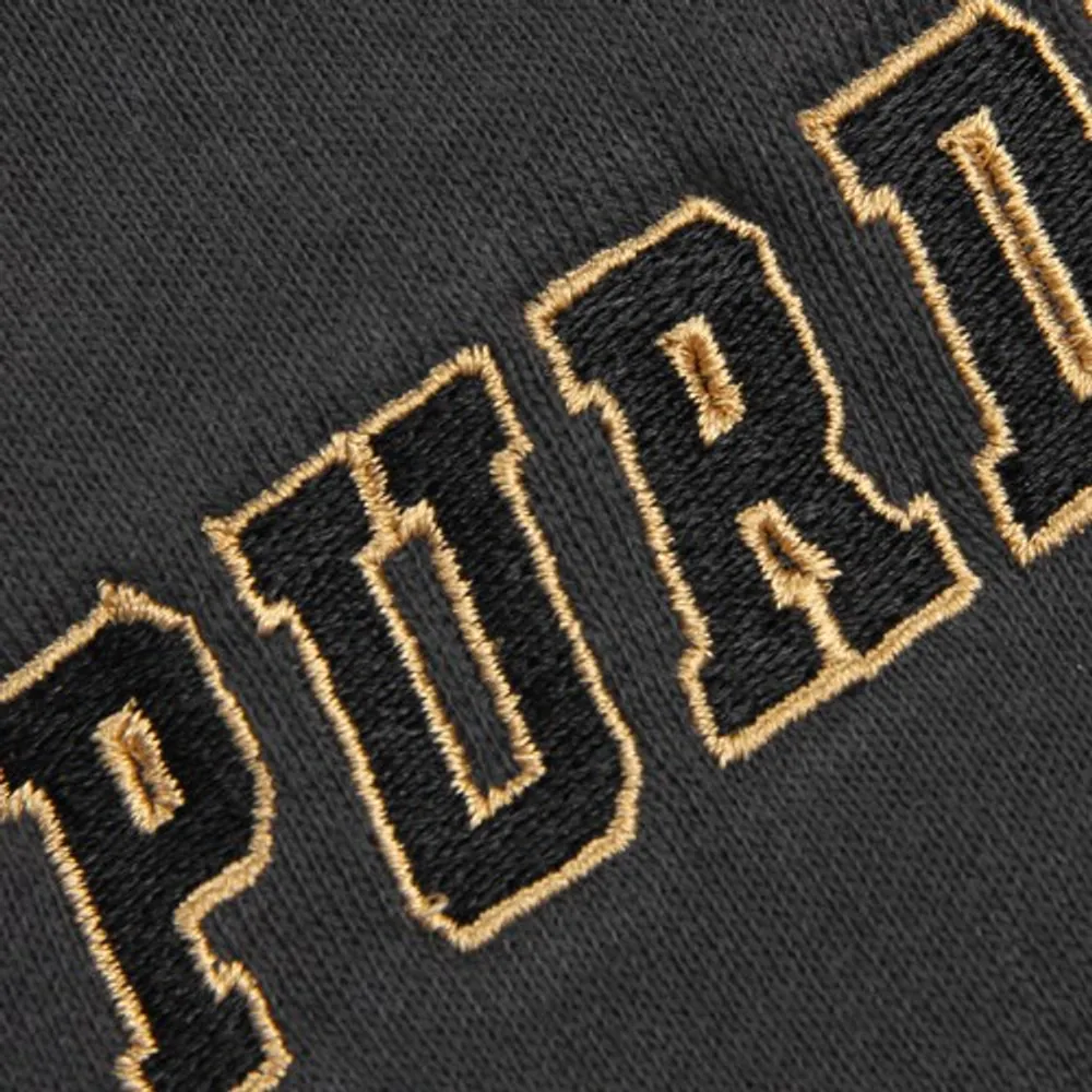 Youth Stadium Athletic Charcoal Purdue Boilermakers Big Logo Pullover Hoodie