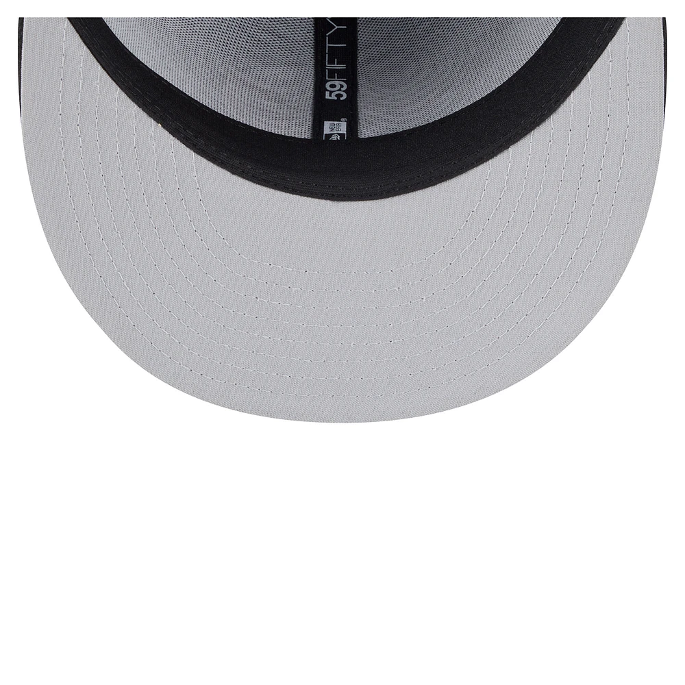 Men's New Era  Black Quad Cities River Bandits Authentic Collection 59FIFTY Fitted Hat