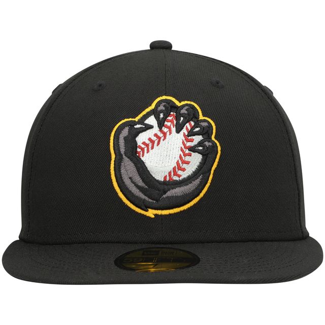 Casquette ajustée 59FIFTY Road pour homme New Era noire Quad Cities River Bandits Authentic Collection