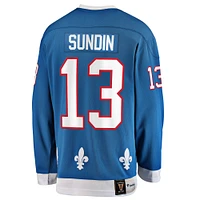 Men's Fanatics Mats Sundin Blue Quebec Nordiques Premier Breakaway Retired Player - Jersey