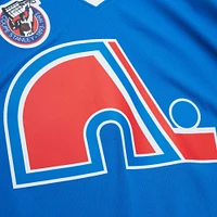 Maillot de joueur la ligne bleue Mitchell & Ness Owen Nolan bleu des Nordiques Québec 1992/93 pour hommes