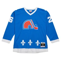 Men's Mitchell & Ness Peter Stastny Blue Quebec Nordiques  1980/81 Line Player Jersey