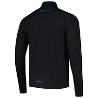 Men's Charly  Black Queretaro FC DRY FACTOR Raglan Quarter-Zip Top