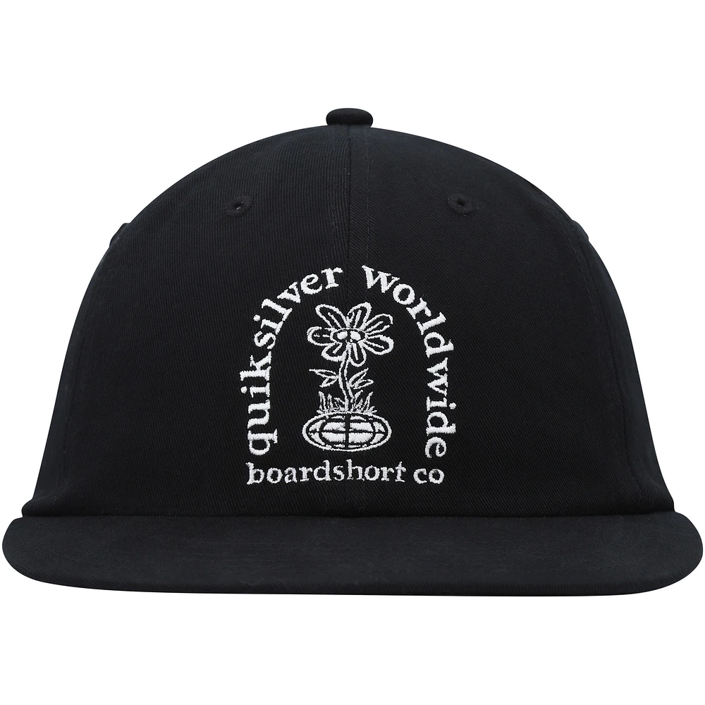 Men's Quiksilver Black Fortune Snapback Hat