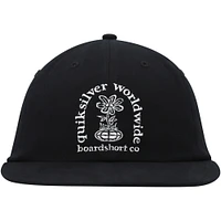 Men's Quiksilver Black Fortune Snapback Hat