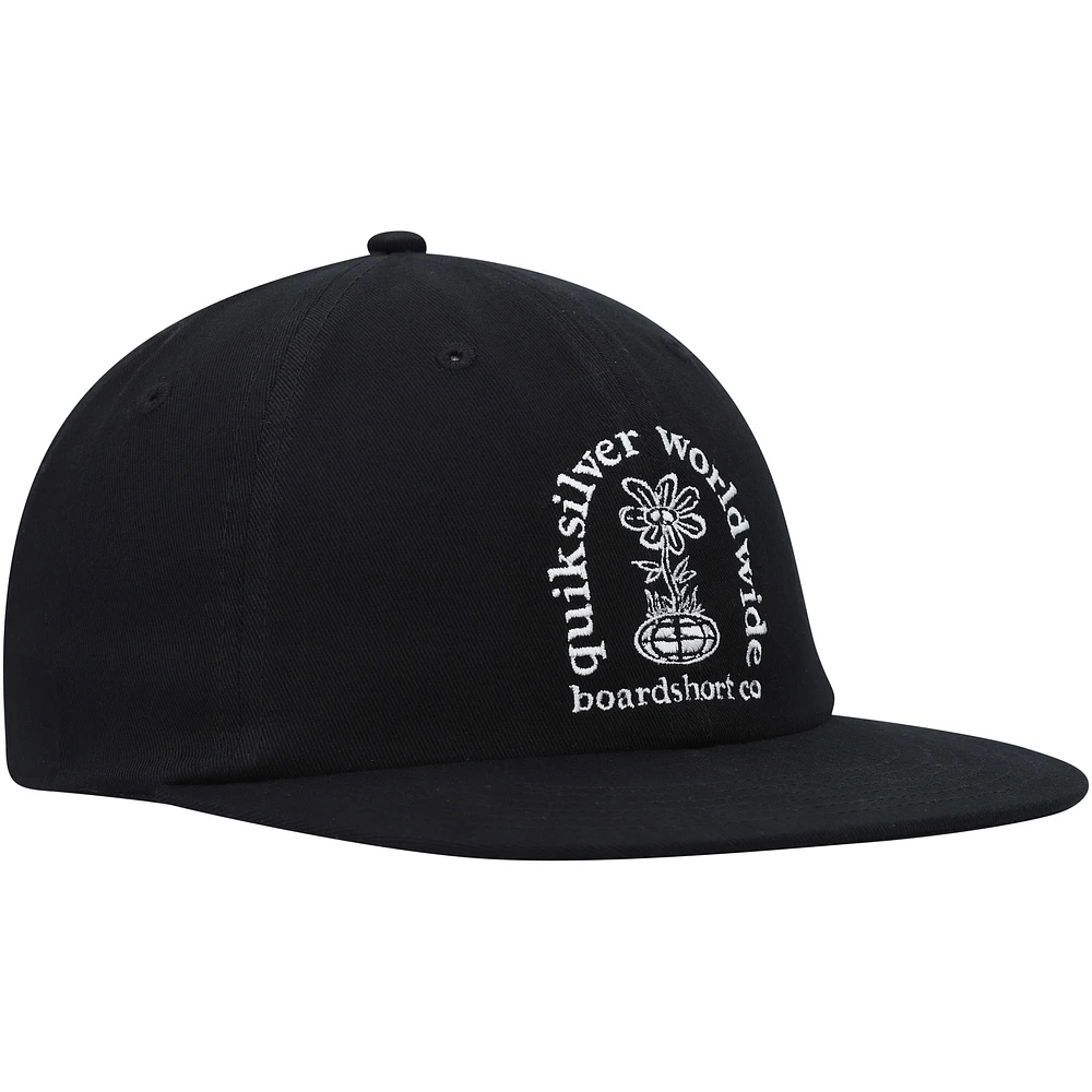 Men's Quiksilver Black Fortune Snapback Hat